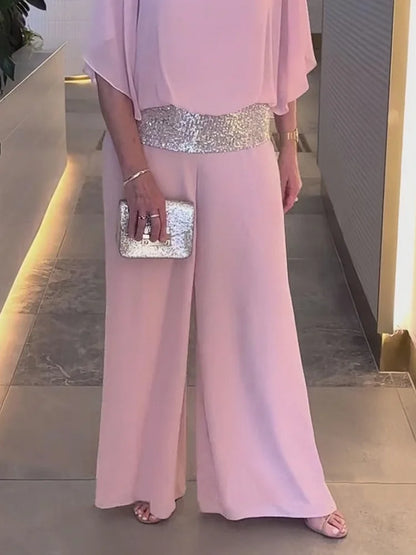 Elegante Tweedelige Set met Pailletten Details