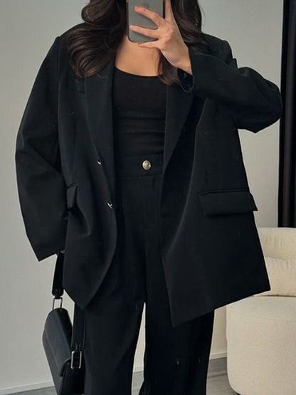 Anara | Elegante oversized blazer & broek voor op kantoor - stijlvol zakelijk kostuum
