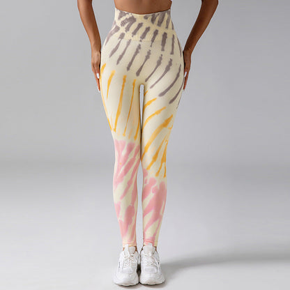 Alice - Comfortabele Tie Dye Scrunch Ademende Leggings voor Vrouwen
