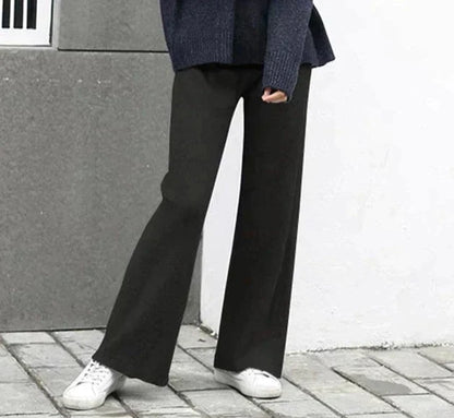 Jazlyn - Casual Winter Losse Elastische Rechte Broek voor Vrouwen