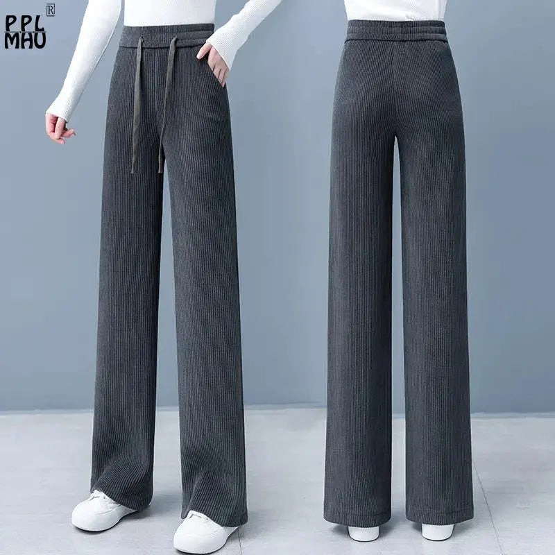 Paula - Stijlvolle Herfst Basic Lace Up Baggy Broek voor Vrouwen