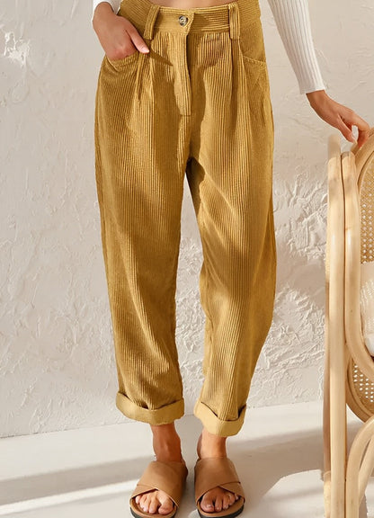 Jenny - Stijlvolle en Comfortabele Corduroy Broek voor Vrouwen