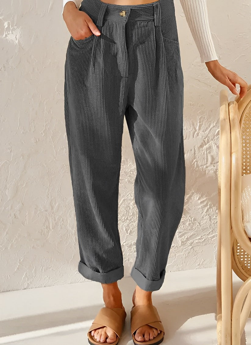 Jenny - Stijlvolle en Comfortabele Corduroy Broek voor Vrouwen