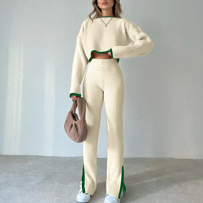 Santa | Gebreide trui en flare broek set
