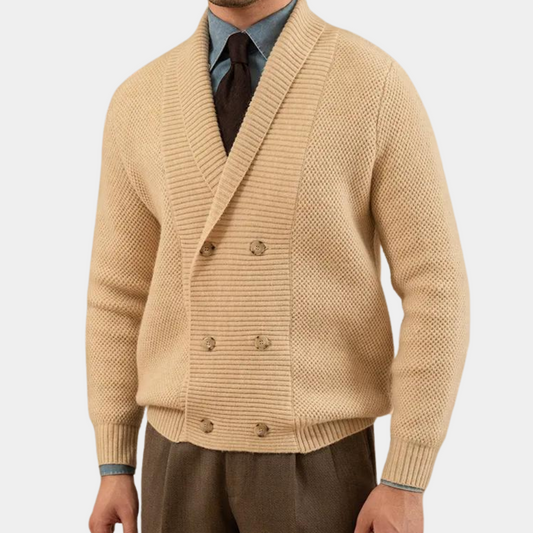 Jomar | Vintage vest met dubbele knopen