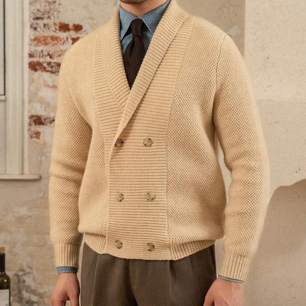Jomar | Vintage vest met dubbele knopen