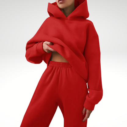 Freja | Sportieve cozy oversized hoodie en broek trainingspak