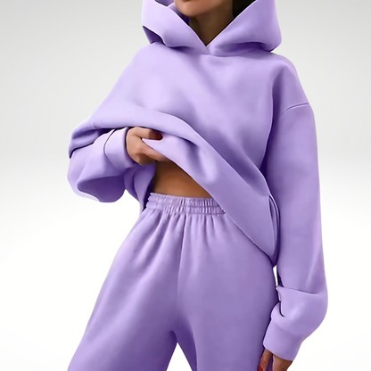 Freja | Sportieve cozy oversized hoodie en broek trainingspak