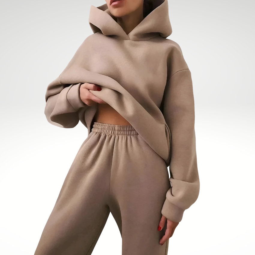 Freja | Sportieve cozy oversized hoodie en broek trainingspak