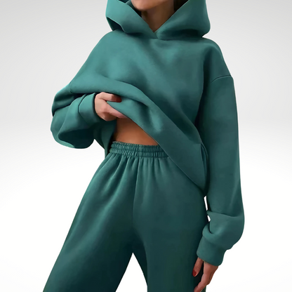 Freja | Sportieve cozy oversized hoodie en broek trainingspak