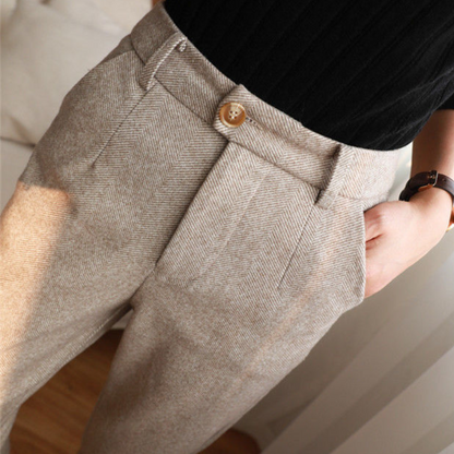 Aya - Klassieke Herfst Wol Broek voor Vrouwen