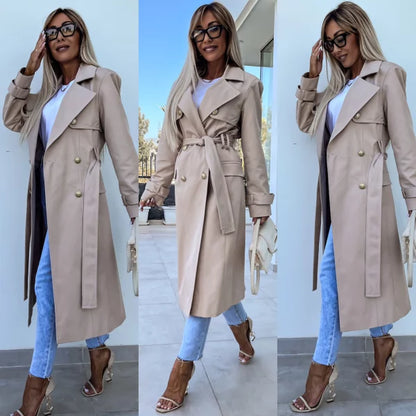 Lieke | Elegante trenchcoat met riem