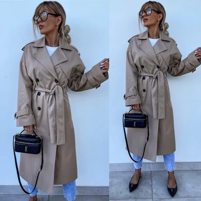 Lieke | Elegante trenchcoat met riem