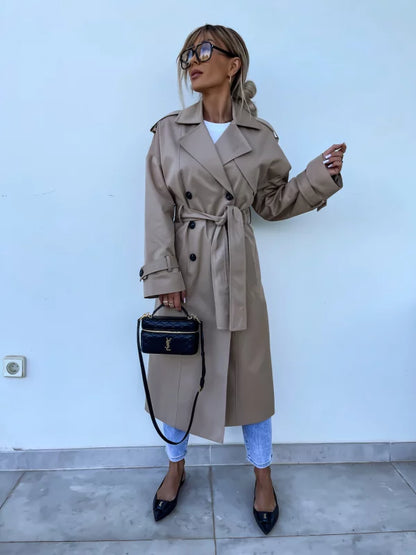Lieke | Elegante trenchcoat met riem