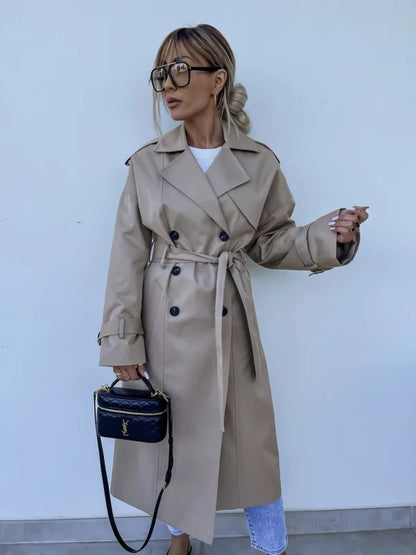 Lieke | Elegante trenchcoat met riem