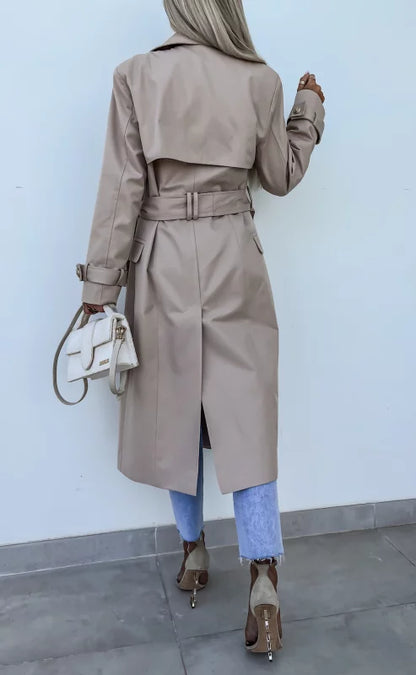 Lieke | Elegante trenchcoat met riem