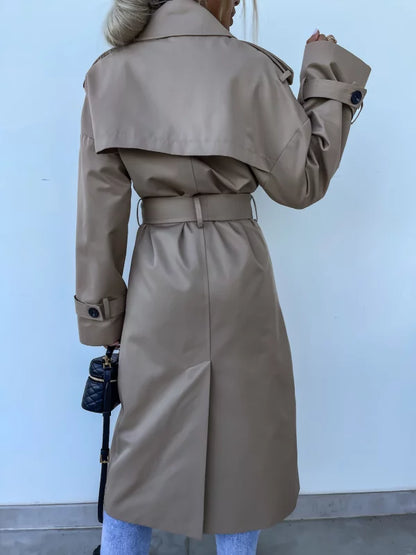 Lieke | Elegante trenchcoat met riem