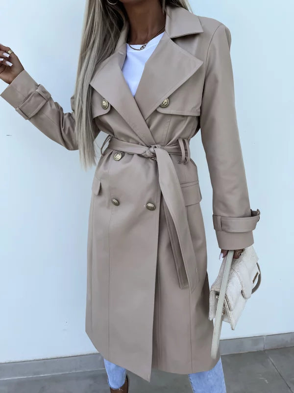 Lieke | Elegante trenchcoat met riem