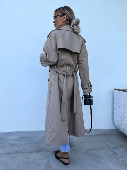Lieke | Elegante trenchcoat met riem