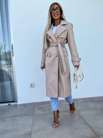 Lieke | Elegante trenchcoat met riem