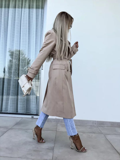 Lieke | Elegante trenchcoat met riem