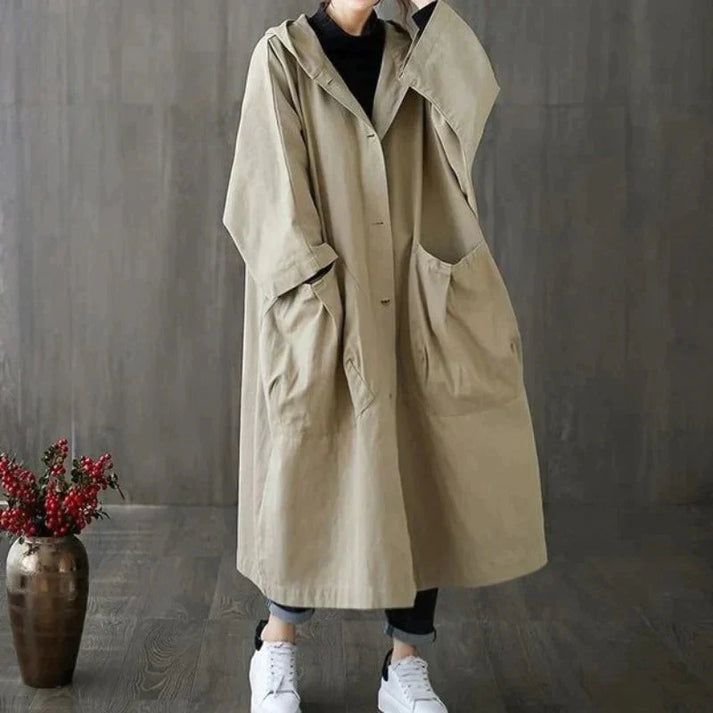 Luna's stijlvolle dames trenchcoat