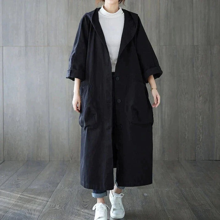 Luna's stijlvolle dames trenchcoat