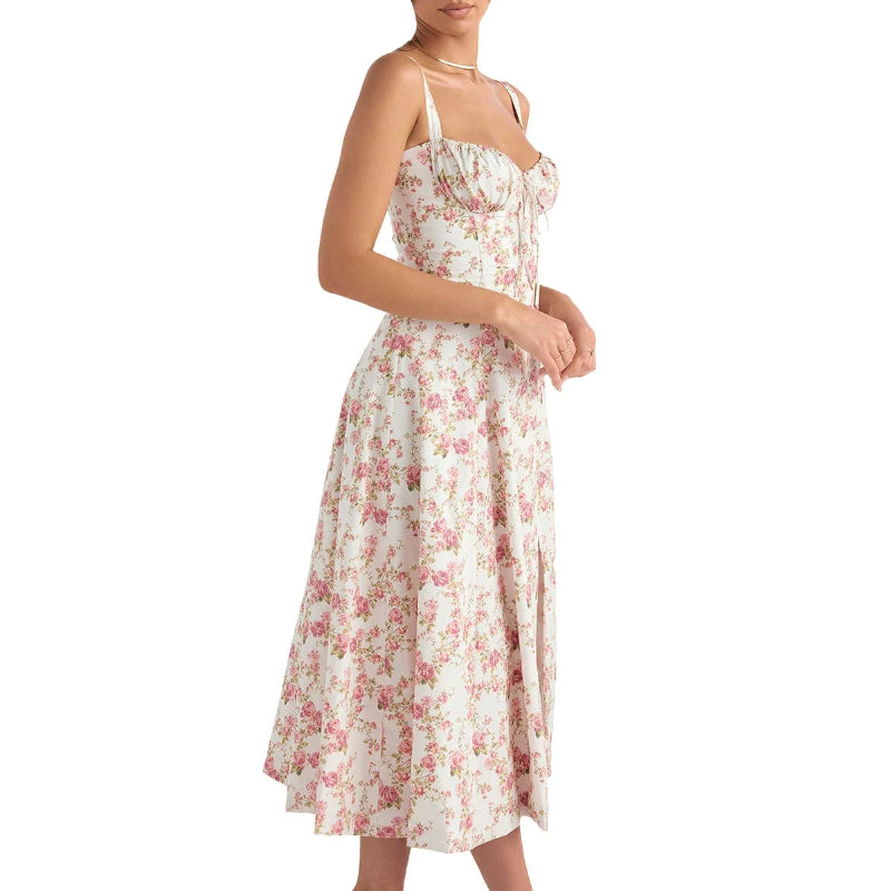 Sanne™ - Gebloemde Midriff Korter Jurk