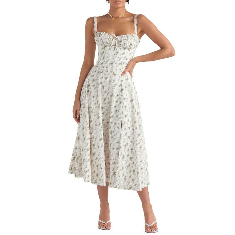 Sanne™ - Gebloemde Midriff Korter Jurk