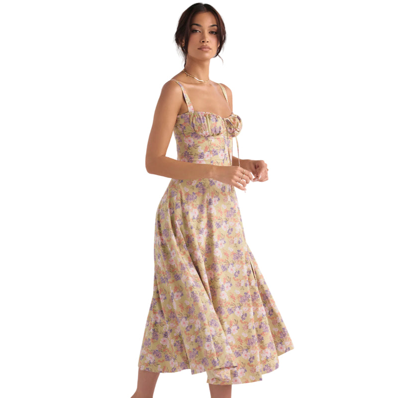Sanne™ - Gebloemde Midriff Korter Jurk