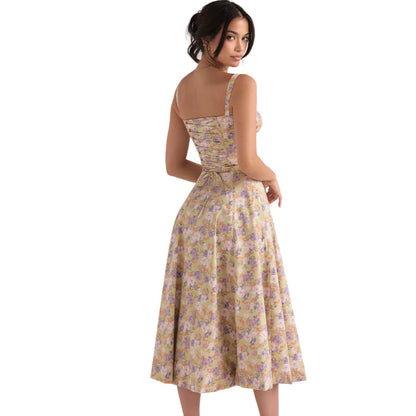Sanne™ - Gebloemde Midriff Korter Jurk