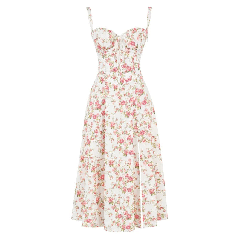 Sanne™ - Gebloemde Midriff Korter Jurk