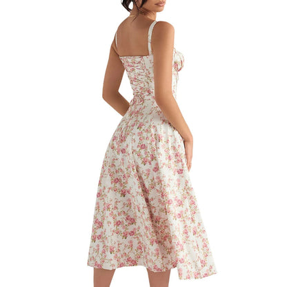 Sanne™ - Gebloemde Midriff Korter Jurk