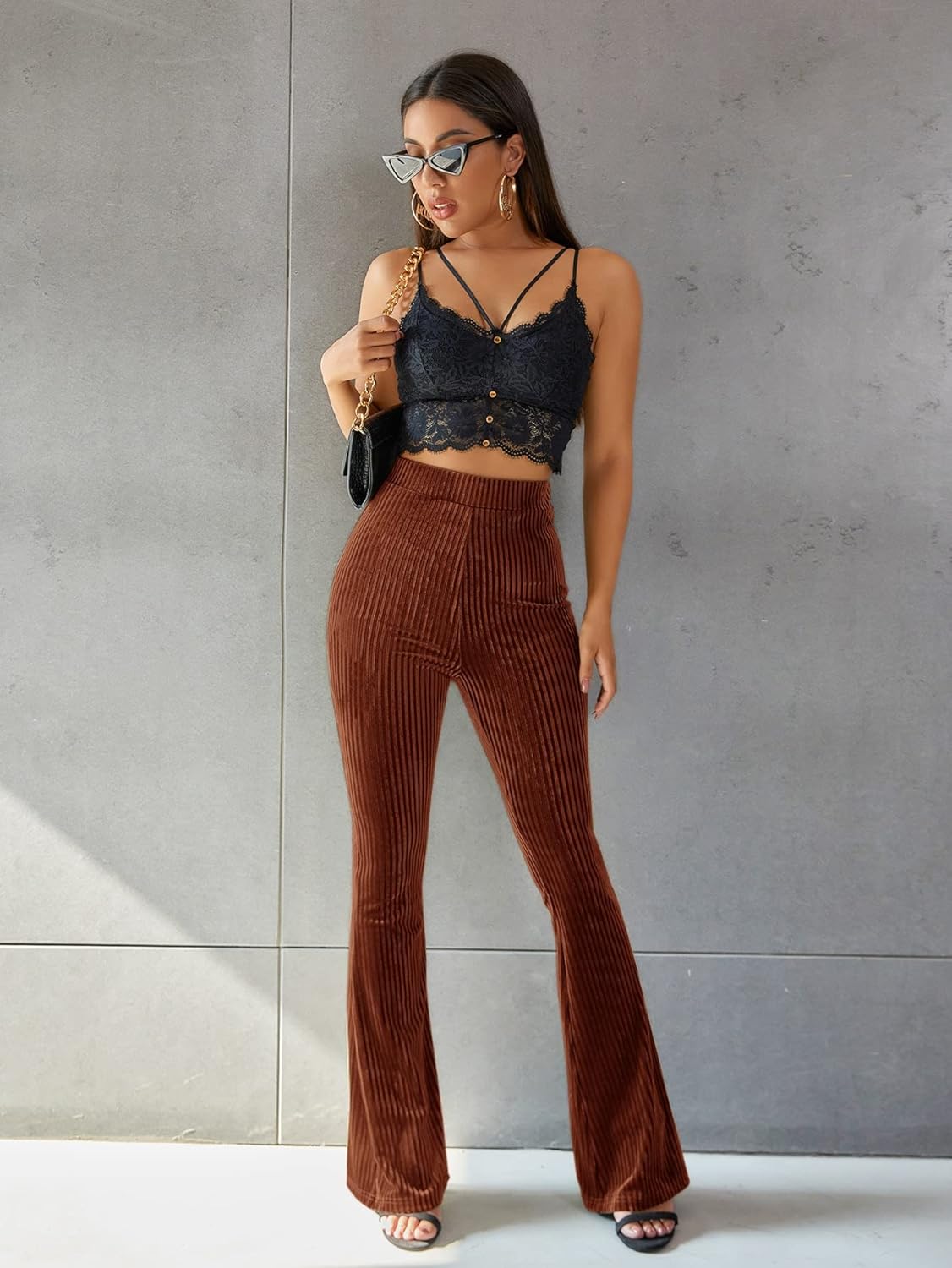 Harley - High Waist Corduroy Broek voor Vrouwen