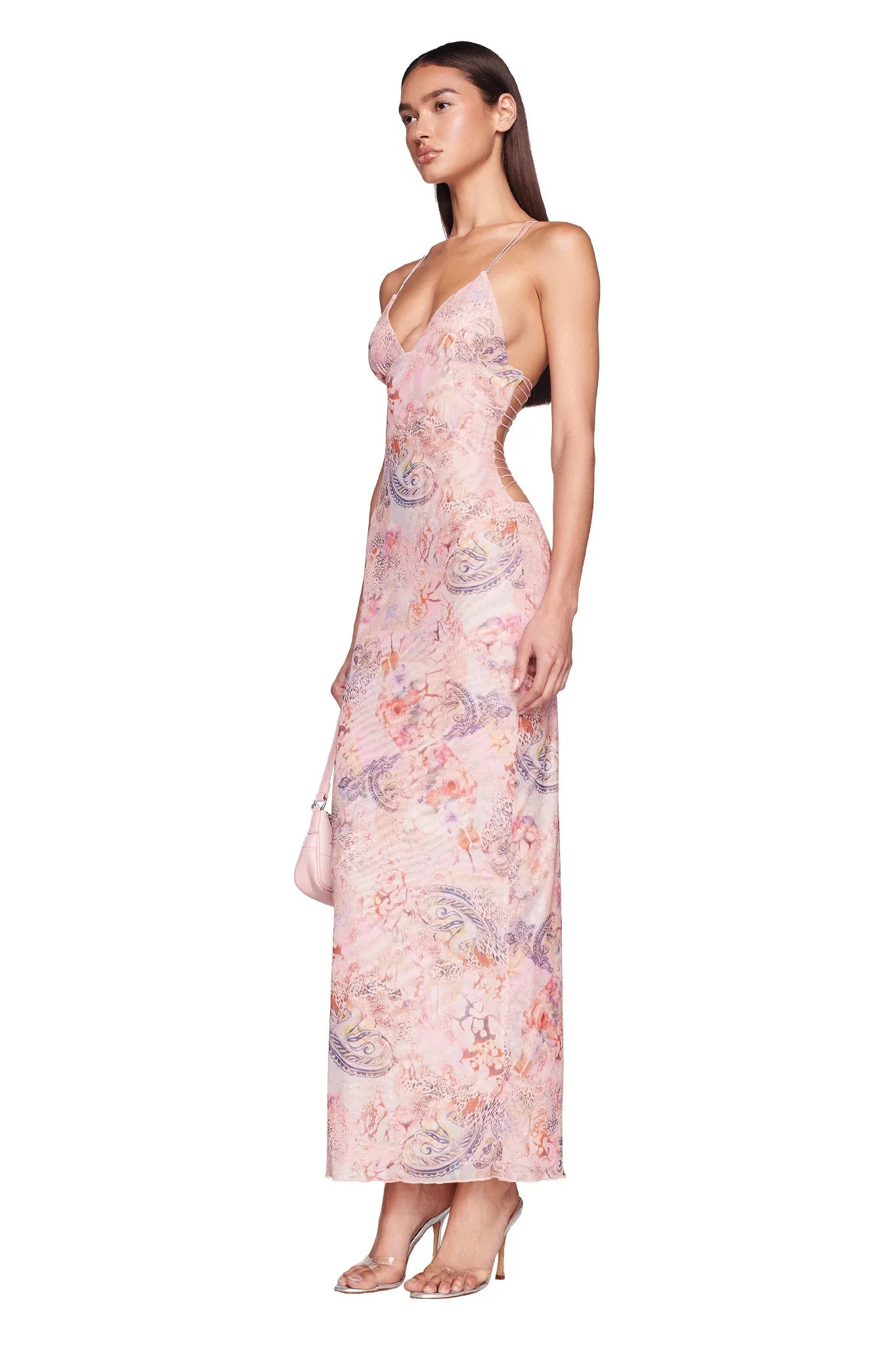 Vlinder Halter Rugloze Slimme Print Jurk