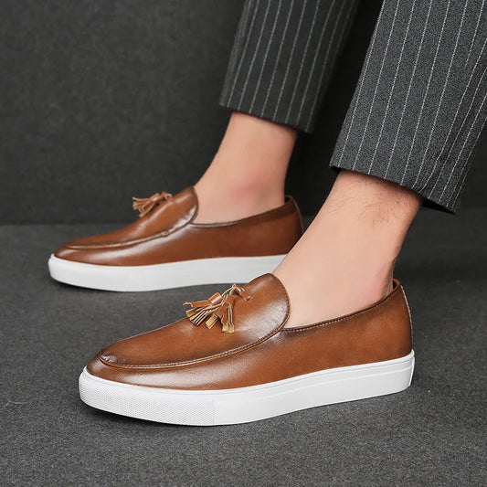 Luca - Stijlvolle Italiaanse Leren Loafers voor Heren