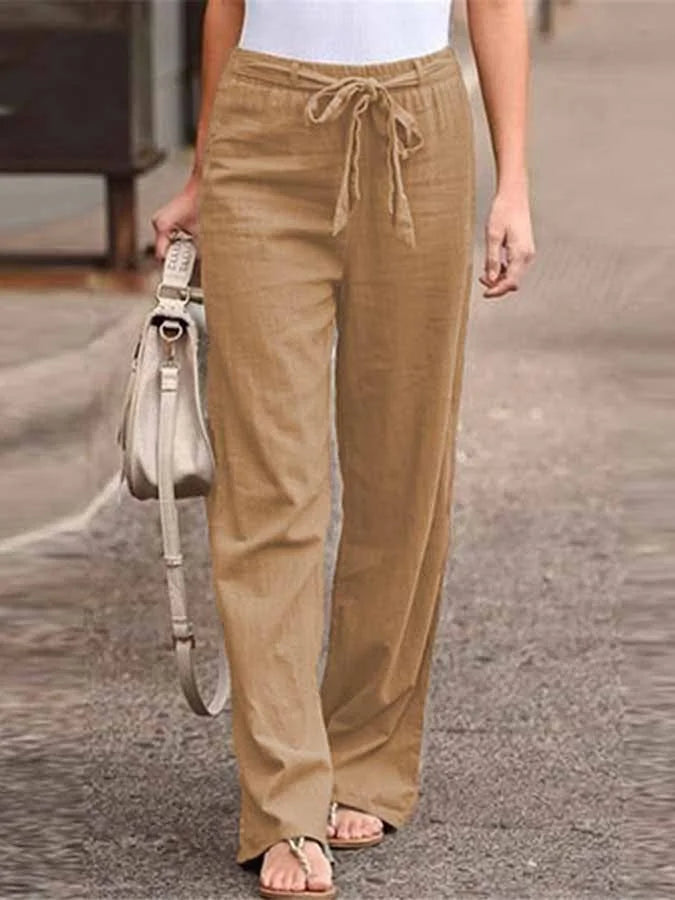 Lena - Stijlvolle Linnen Broek voor Dames
