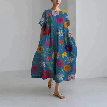 Cecilia™ - Jurk met Bloemenprint