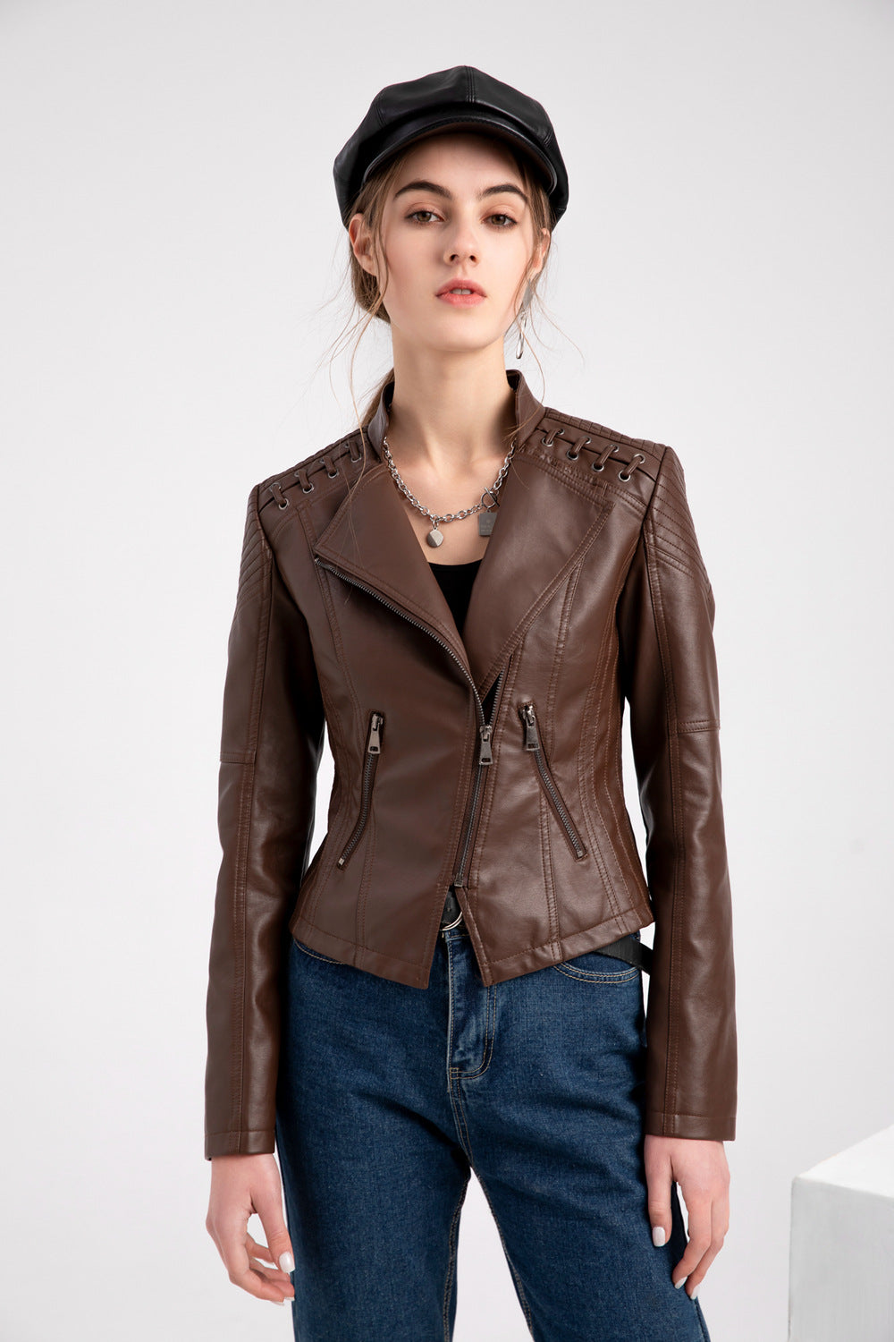 Zale | Leren Jas Washed-Look