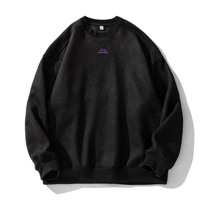 Marcus | Herfst Winter Suède Sweatshirt