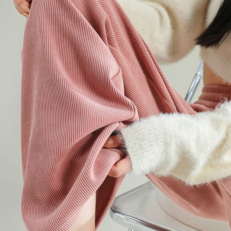 Zoe - Stijlvolle Casual Geribbelde Herfst Sweatpants voor Vrouwen
