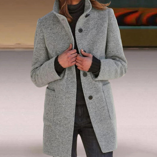 Celeste™ | Elegante Jas met Staande Kraag