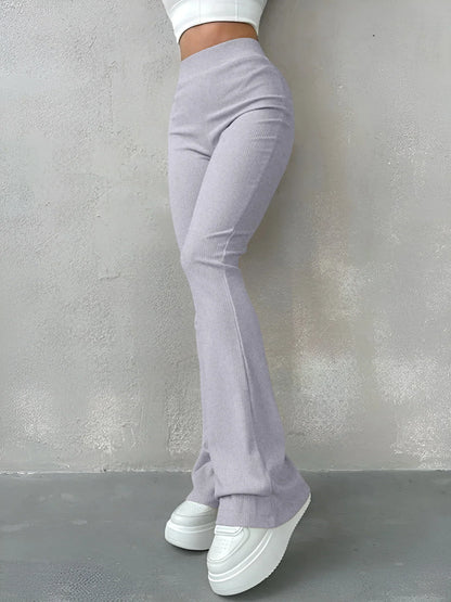 Kendall - Chique Herfst Geribbelde Flared Broek voor Vrouwen