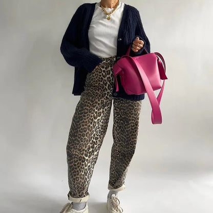 Brenda - Stijlvolle Broek met Luipaardprint voor Vrouwen