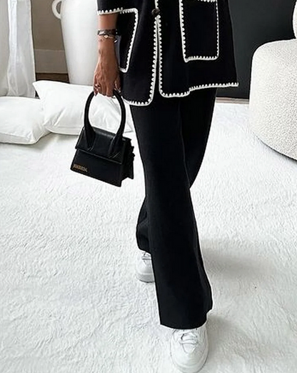 Wanda | Chique witte casual broek set