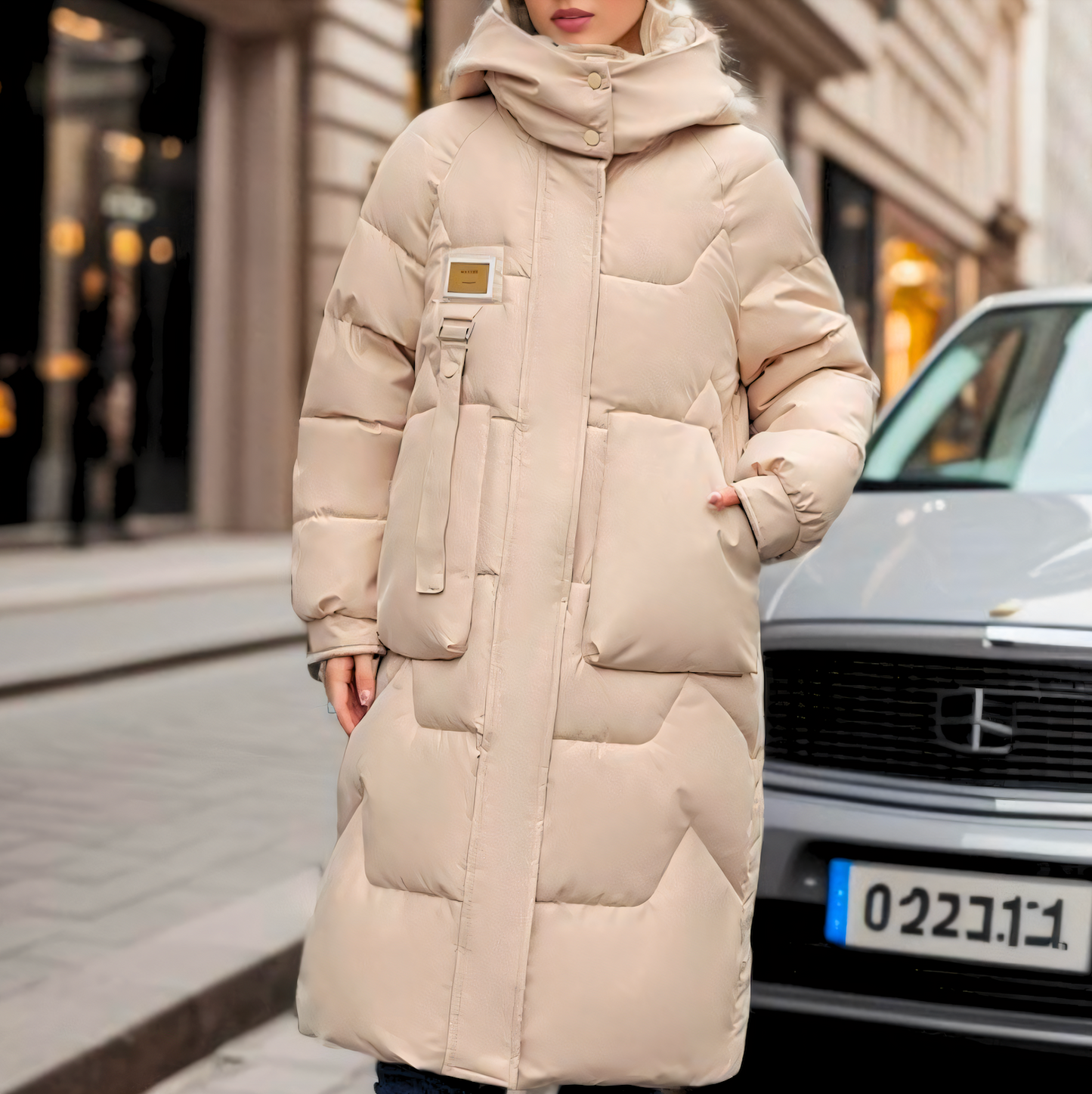 UrbanChic™ | Lange Pufferjacke