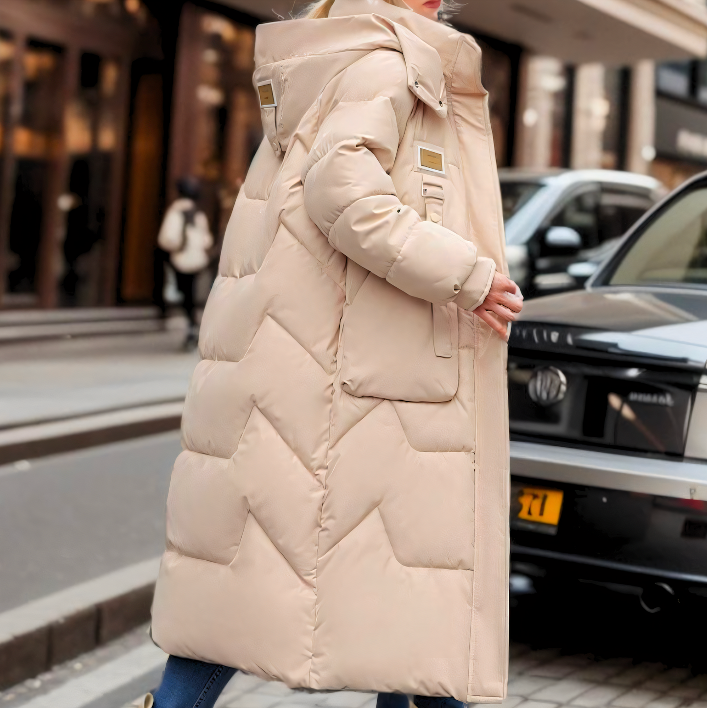UrbanChic™ | Lange Pufferjacke