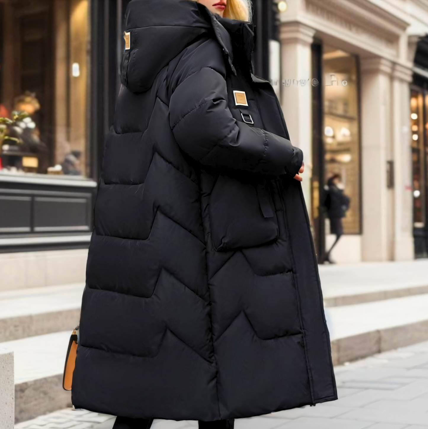 UrbanChic™ | Lange Pufferjacke