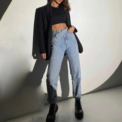 Sophia - Modieuze Hoge Taille Jeans voor de Zomer voor Dames