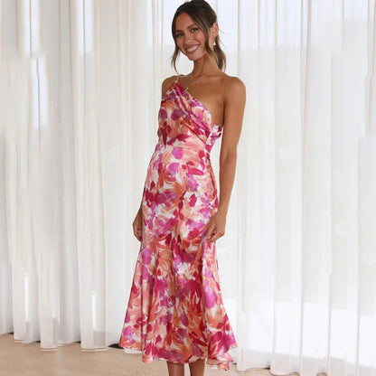 Susan™ - Riemloze Midi-Jurk met Bloemenprint